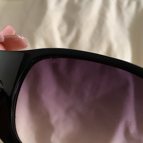 Dolce & Gabbana Black Sunglasses vintage y2k with rhinestones - Picture 7 of 7